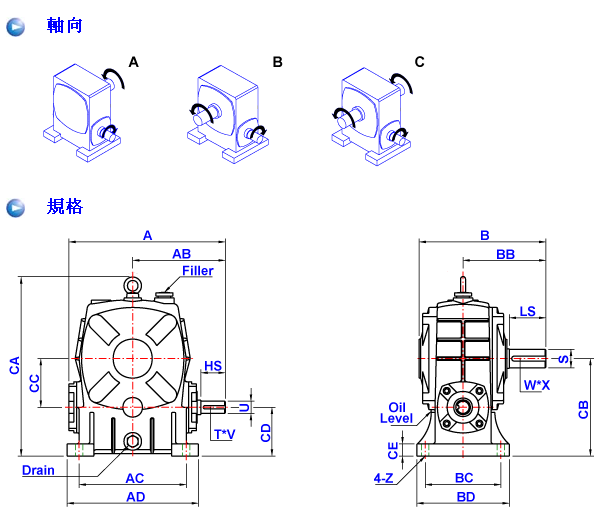 蜗轮减速机ASS系列详细图纸 蜗轮减速机ASS系列详细图纸